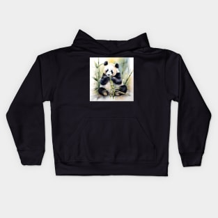 Panda Bear Study Kids Hoodie